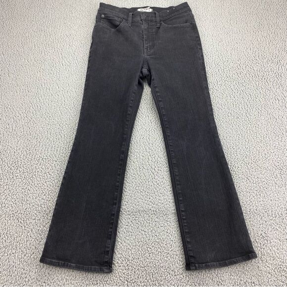 Madewell Women's Mid-Rise Kick Out Crop Flare Stretch Jeans | Size: 28 - Picture 2 of 16